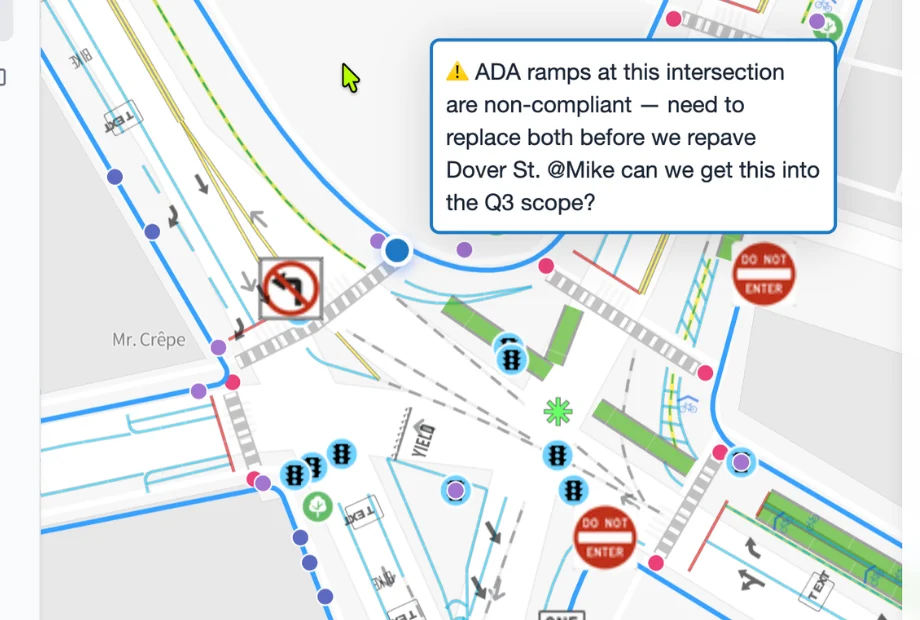 CYVL software showing infrastructure data and planning tools